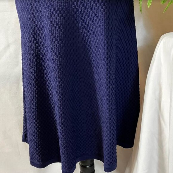 Michael Michael Kors Navy Waffle Knit Dress (ONLY) EUC  Size Medium - Picture 9 of 16